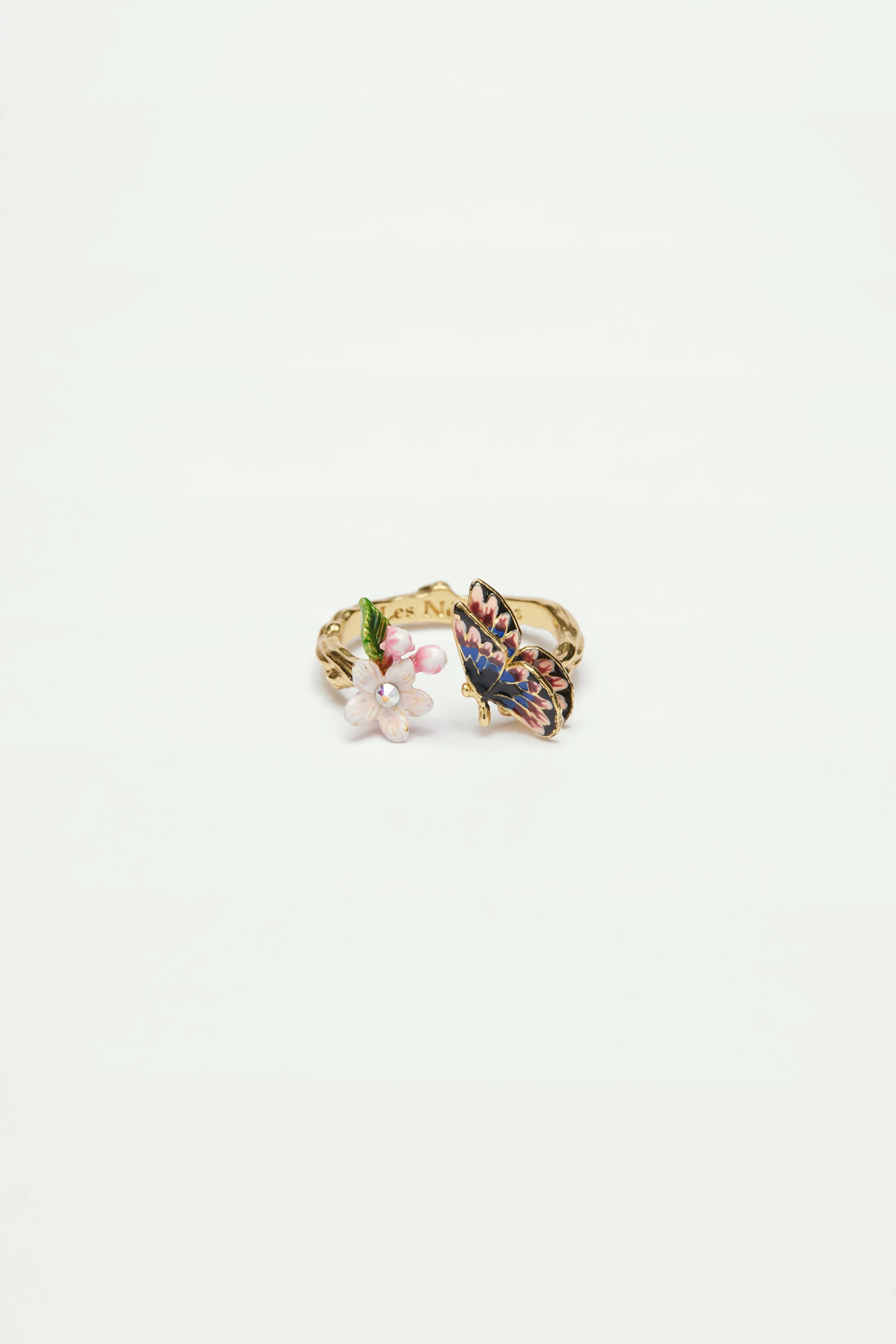 Bague ajustable papillon du japon et fleur de cerisier - Image 4