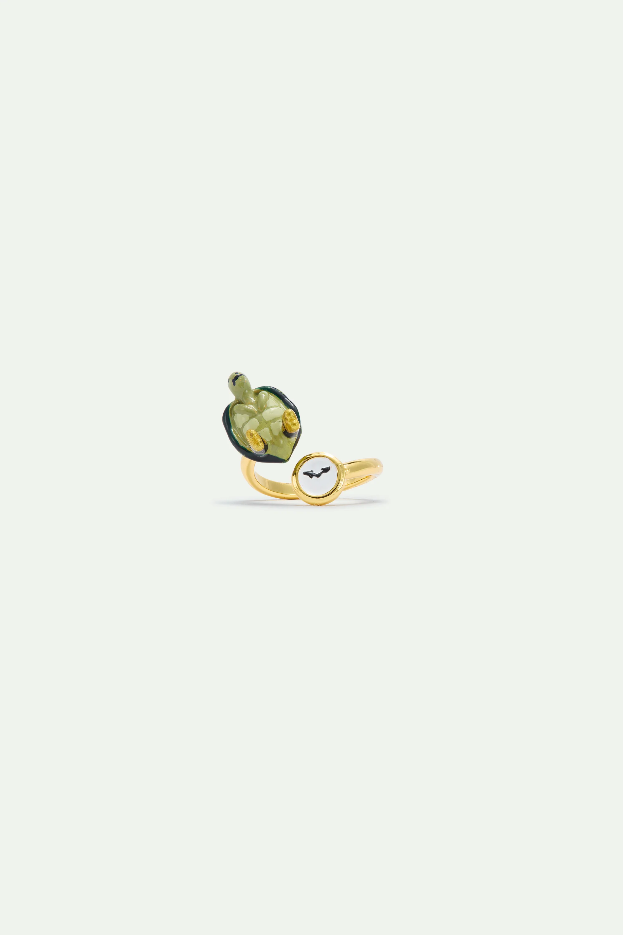 Bague ajustable Tortue verte - Image 2