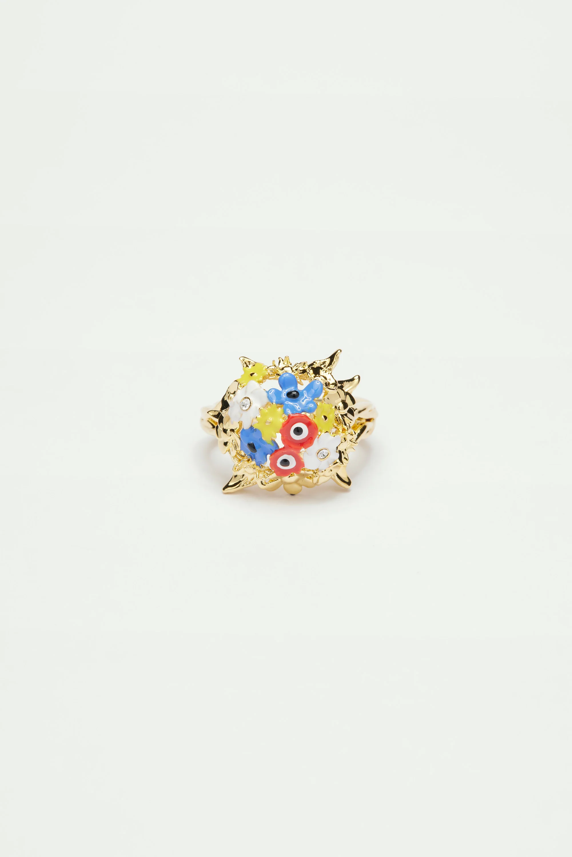 Bague cocktail bouquet de fleurs - Image 2