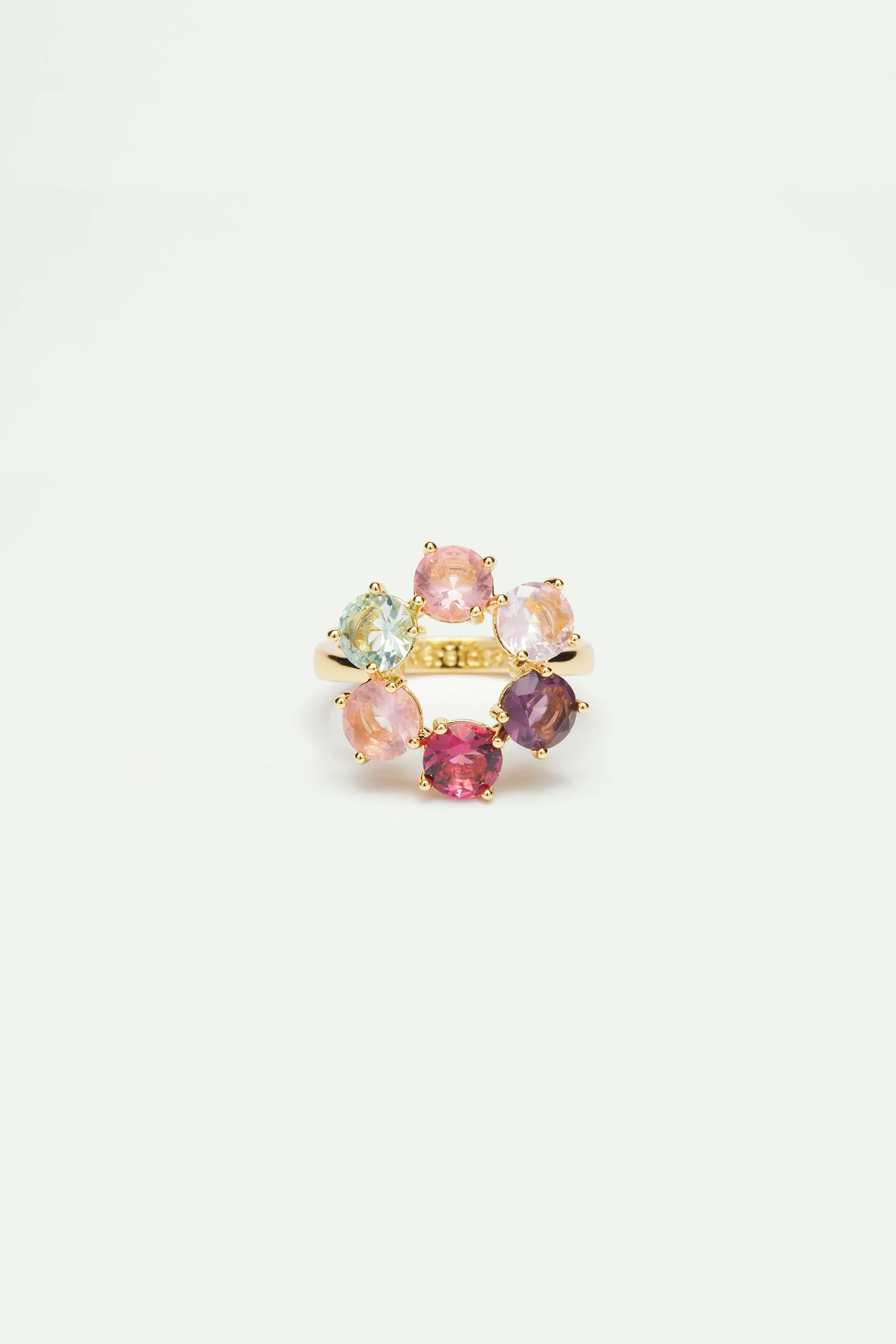Bague fine 6 pierres la diamantine multicolore - Image 2