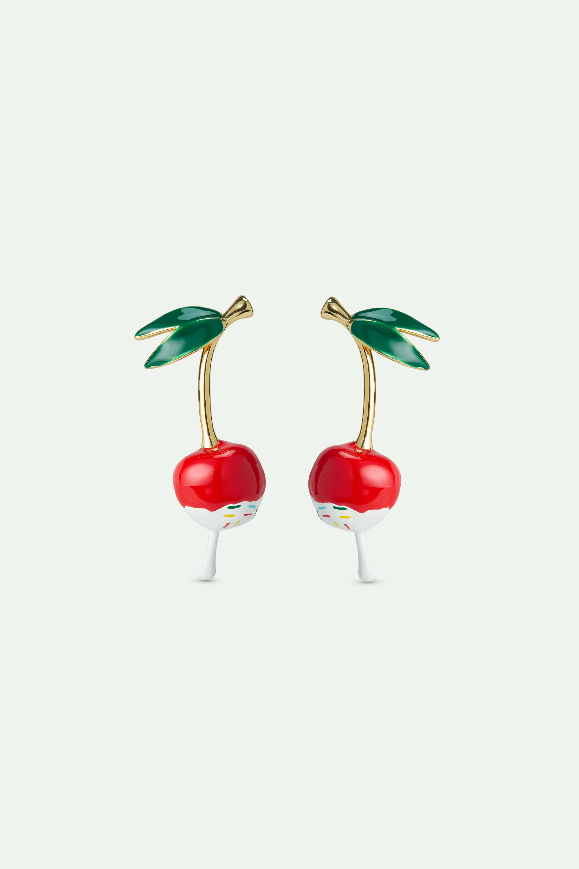 Boucles d'oreilles cerise chantilly