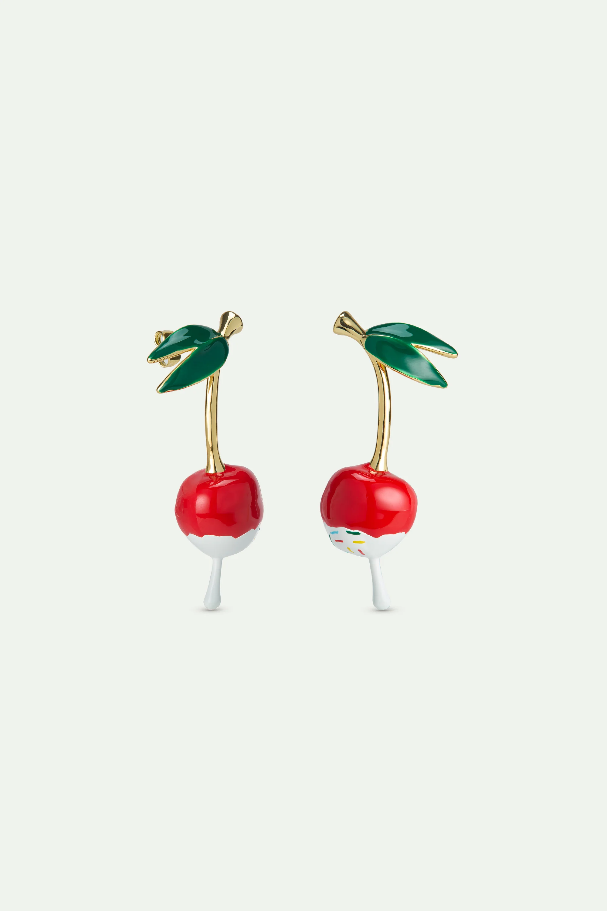 Boucles d'oreilles cerise chantilly - Image 2