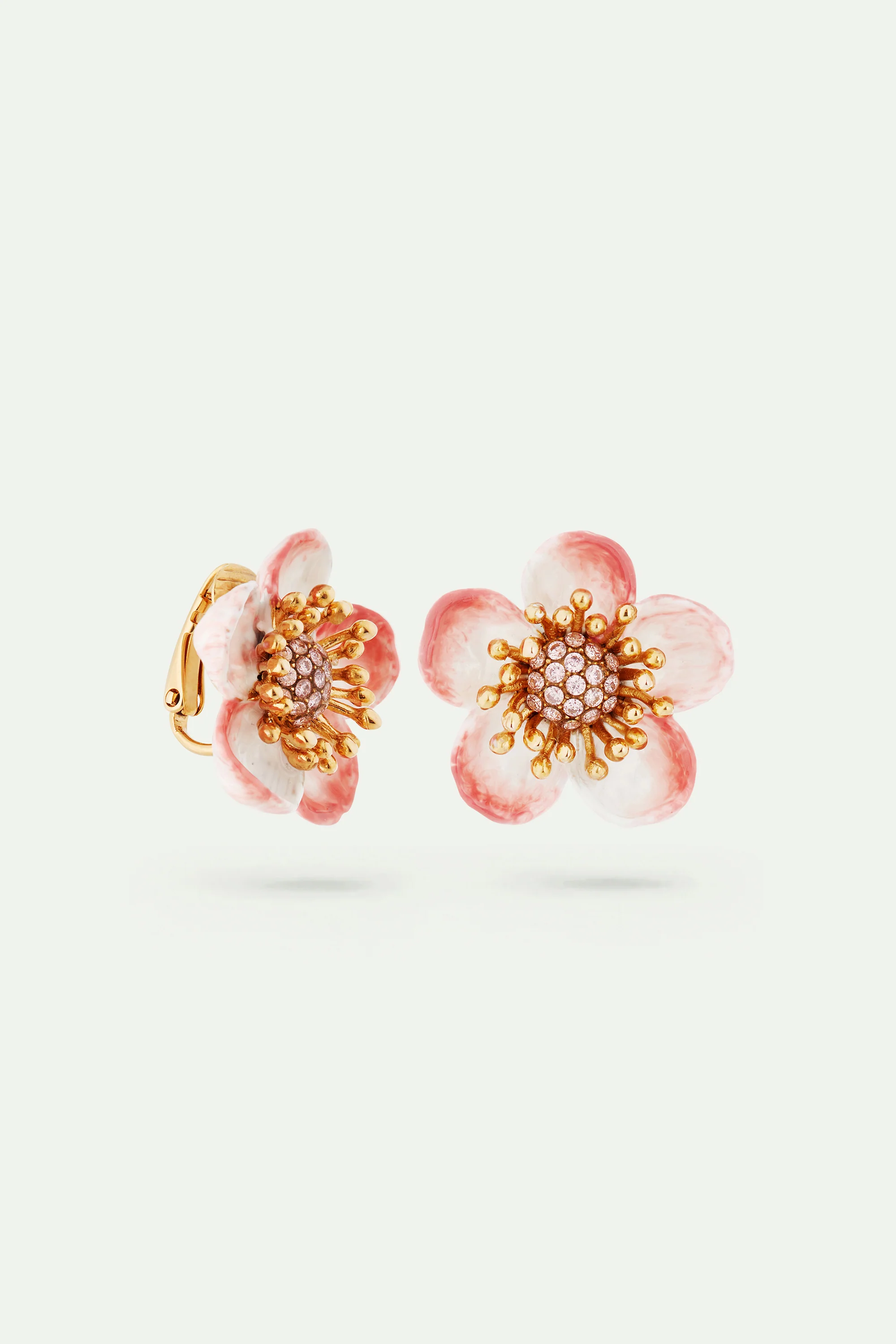 Boucles d'oreilles fleur de pommier - Image 5