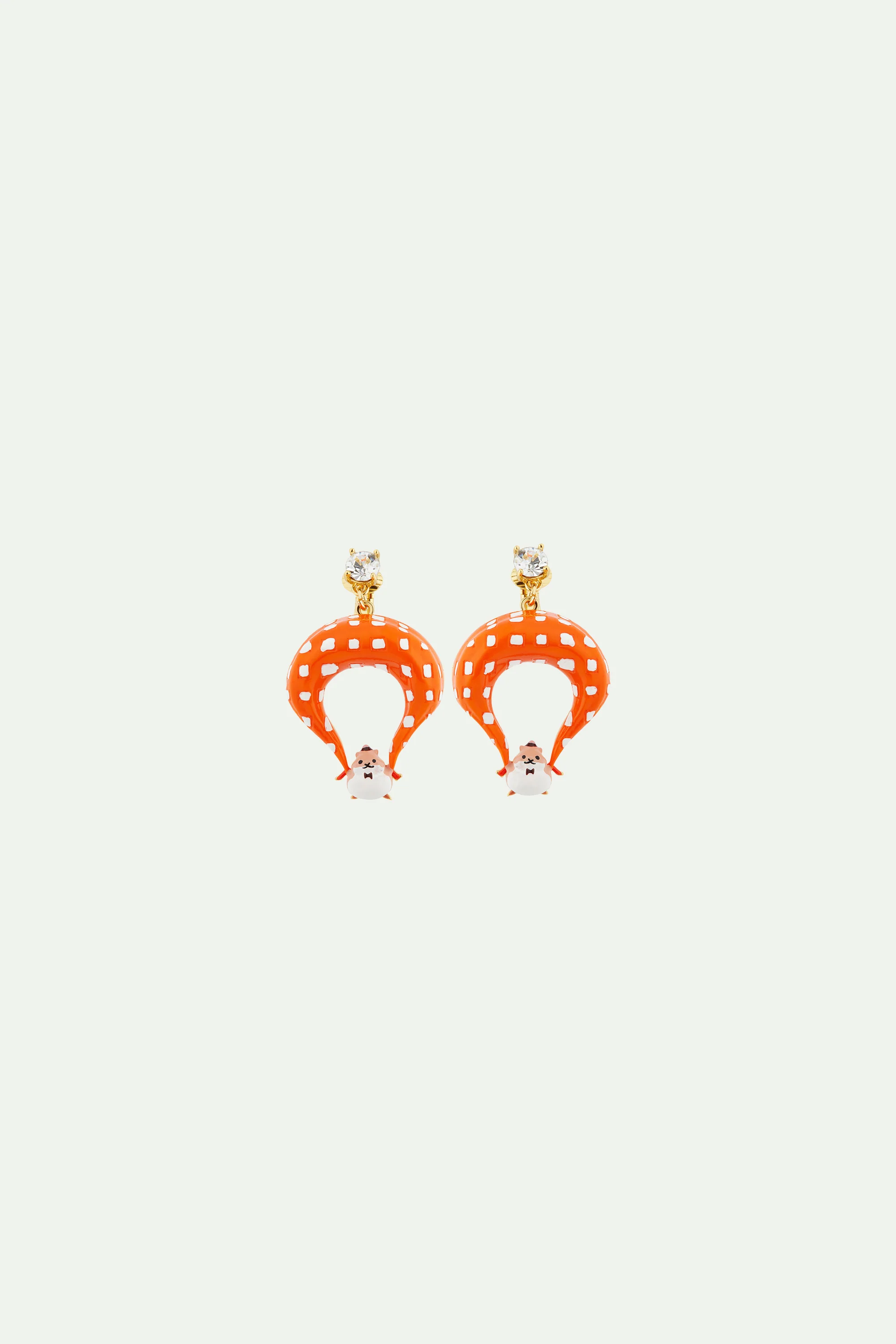 Boucles d'oreilles hamster parachutiste - Image 5