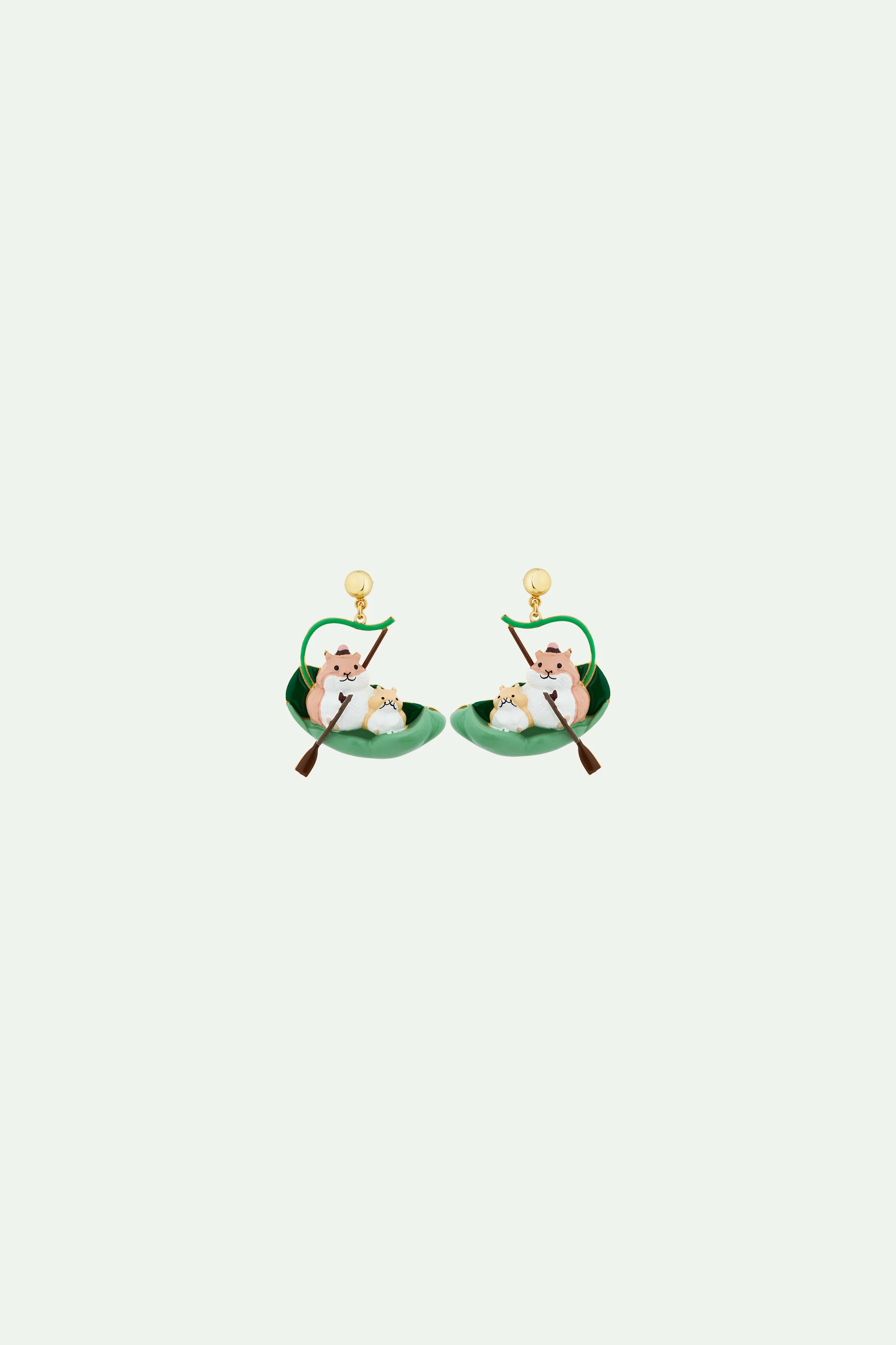 Boucles d'oreilles hamsters explorateurs