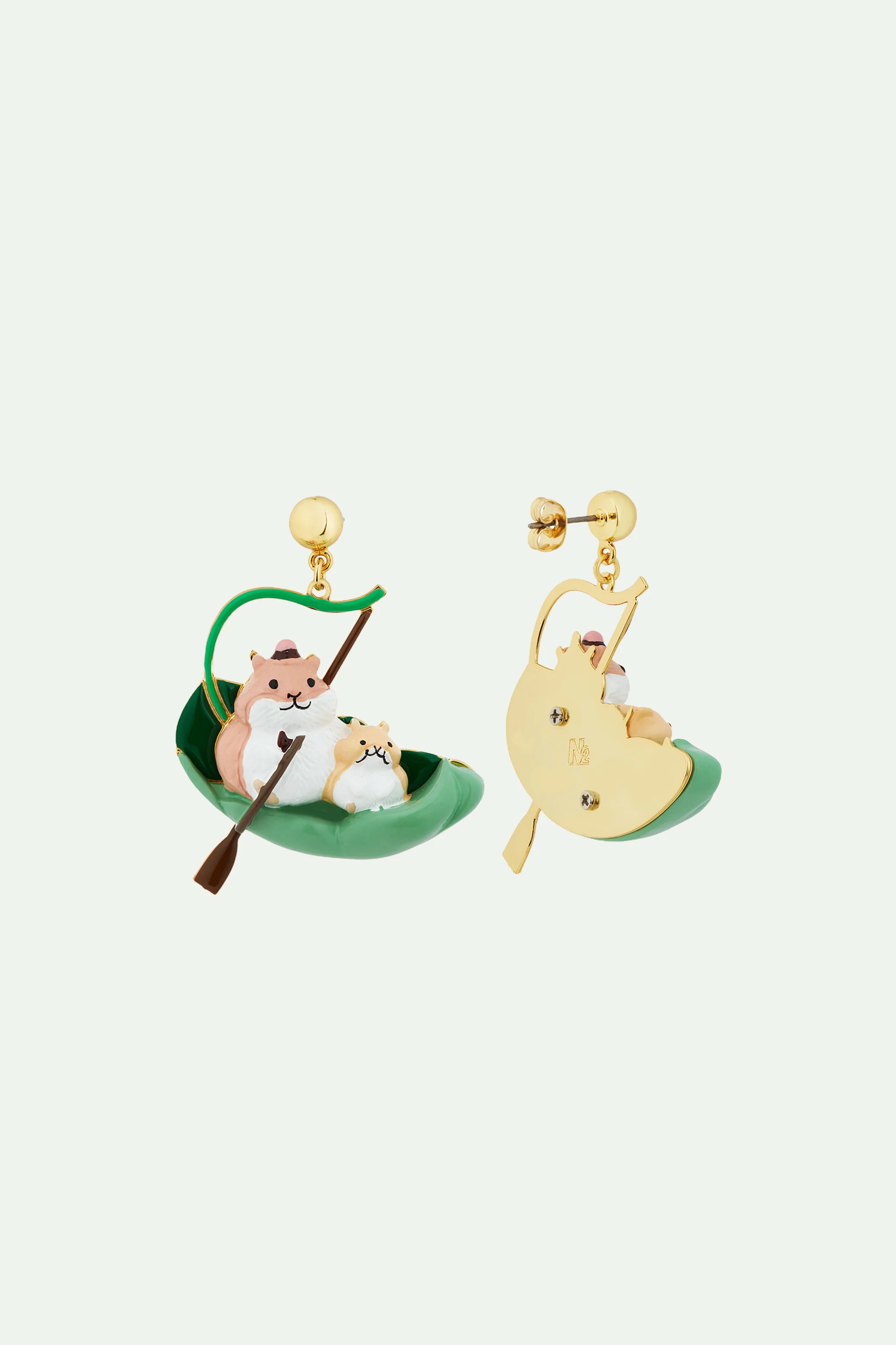 Boucles d'oreilles hamsters explorateurs - Image 3