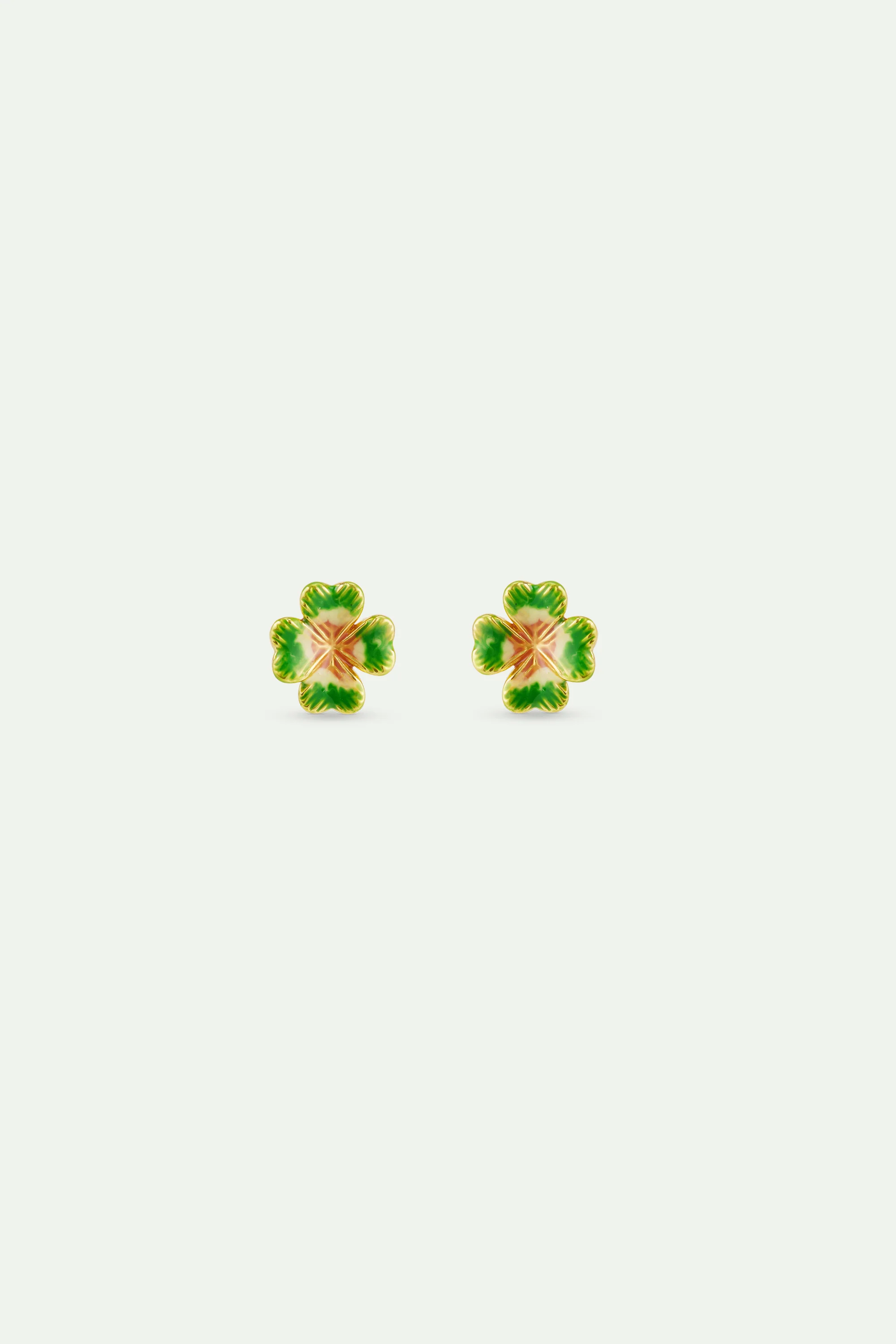 Boucles d'oreilles petit trèfle à quatre feuilles