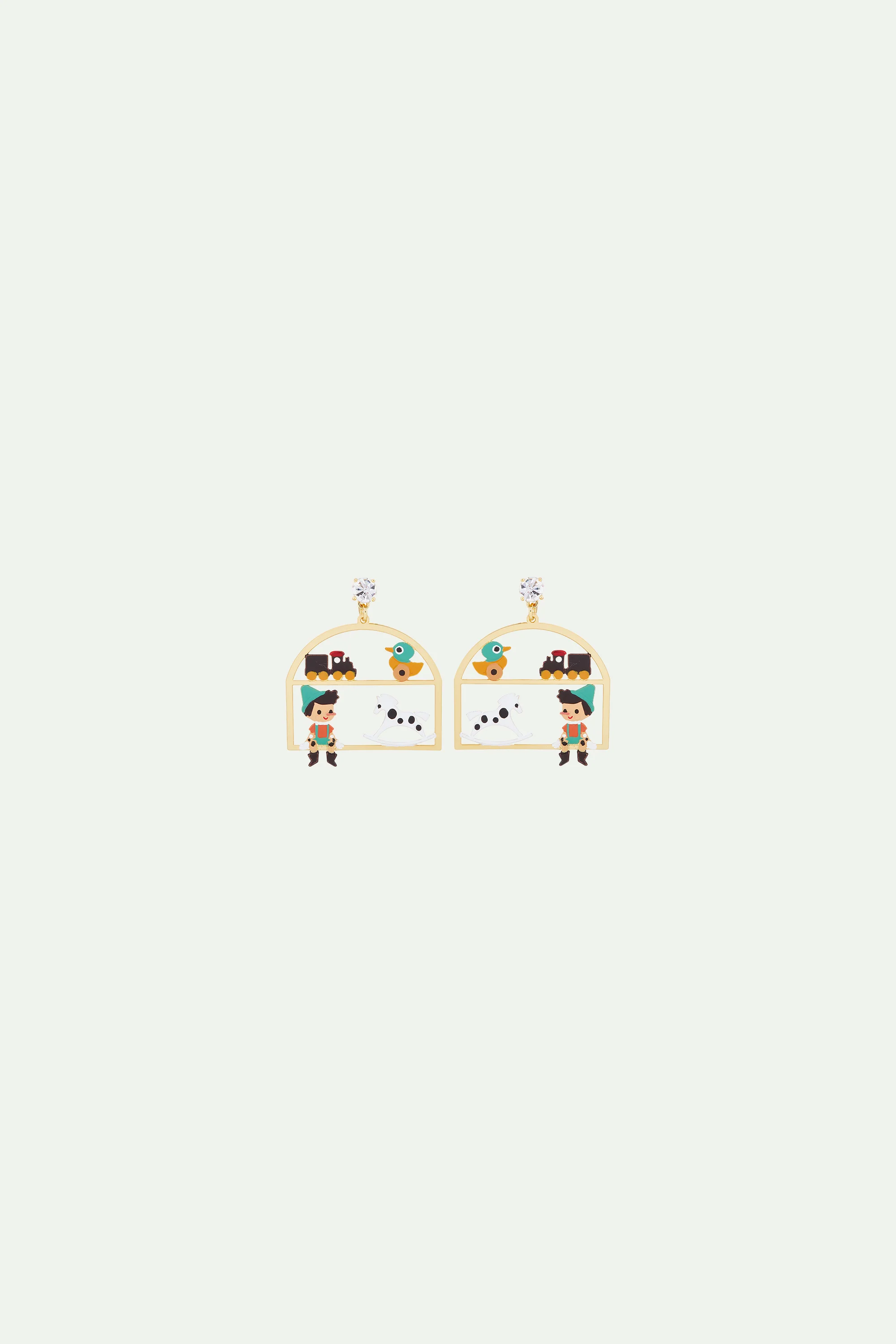 Boucles d'oreilles Pinocchio et jouets
