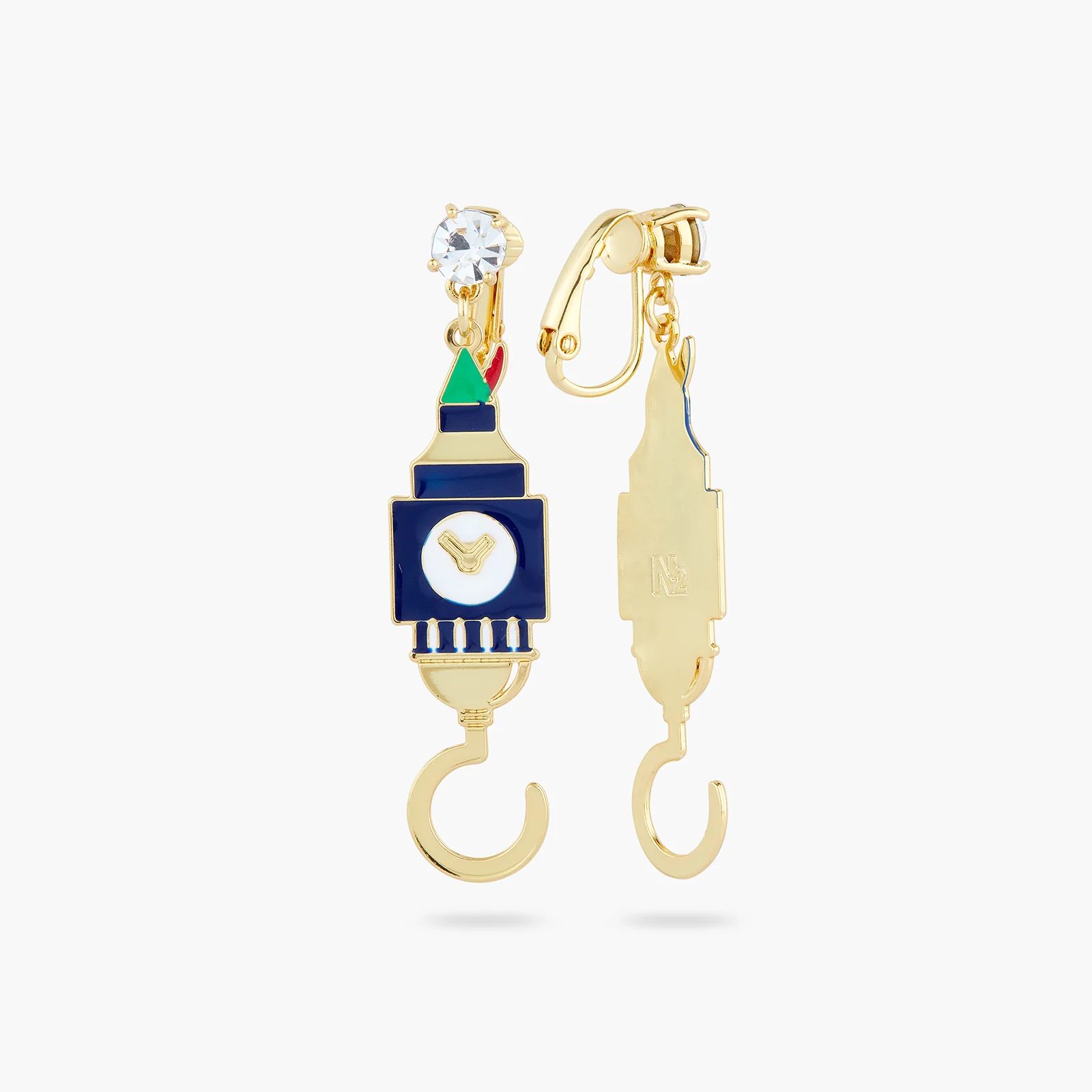Boucles d'oreilles tiges big ben et crochet - Image 3