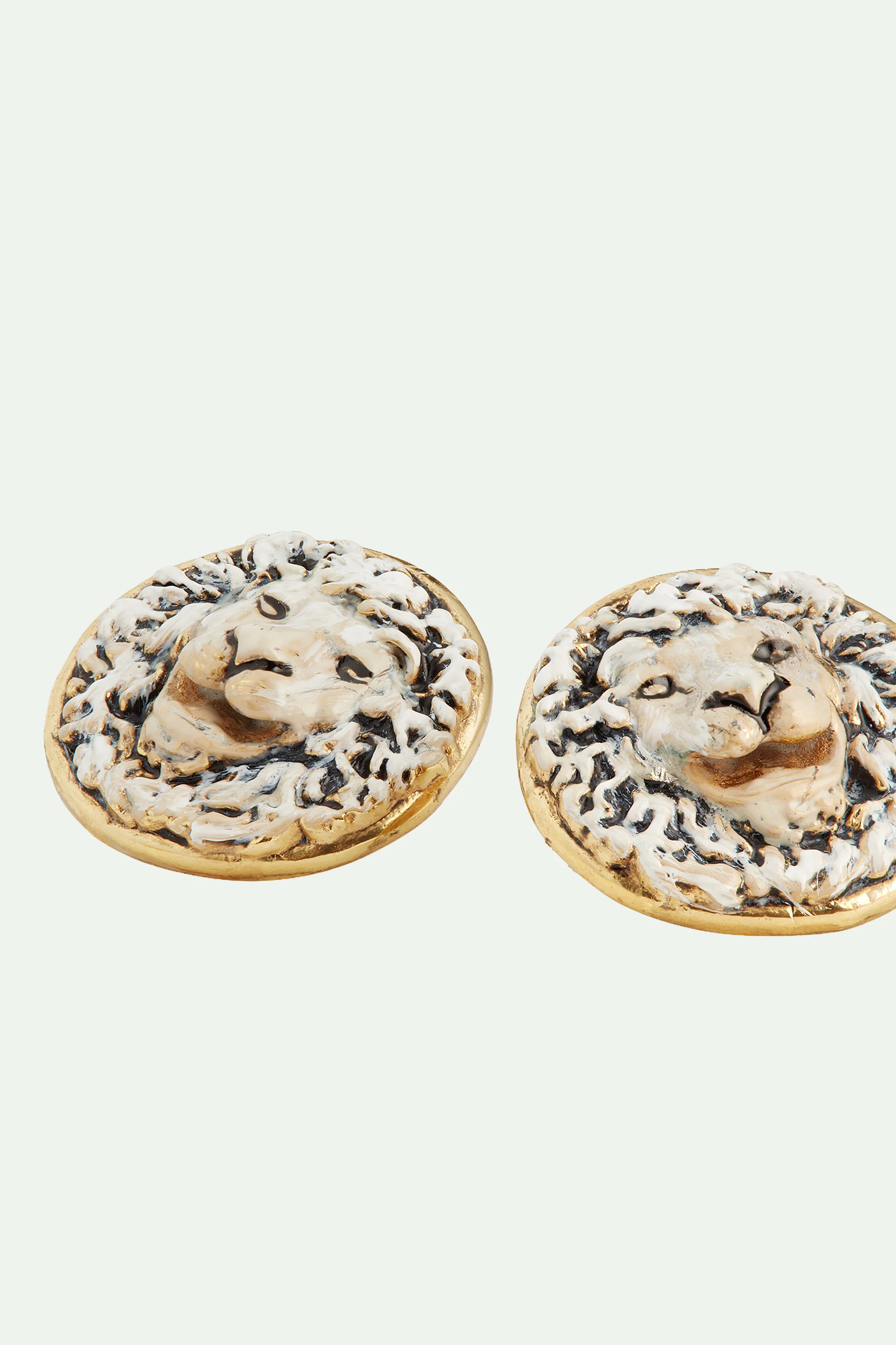 Boucles d'oreilles tiges lion de Saint-Marc - Image 3