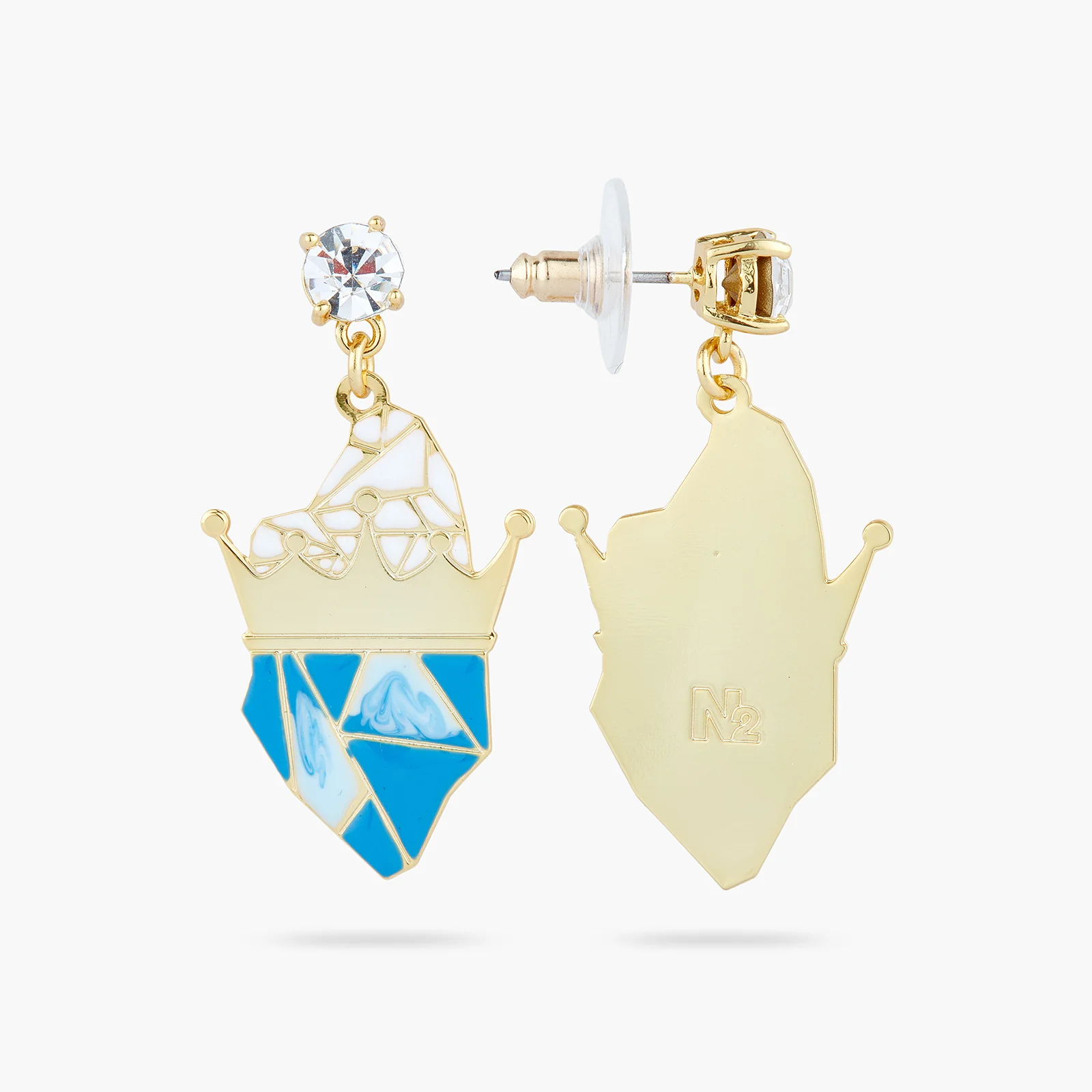 Boucles d'oreilles tiges reine des neiges - Image 2