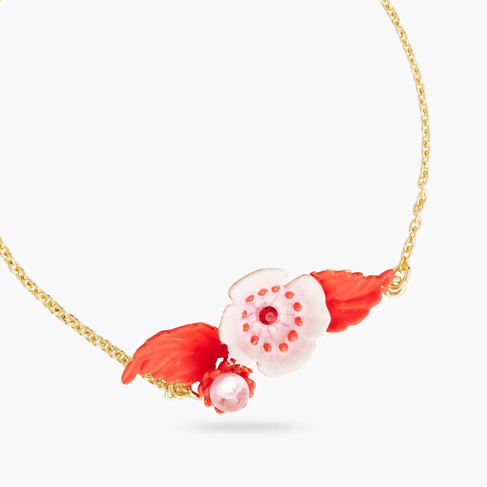Bracelet fin anémone et cristal - Image 2