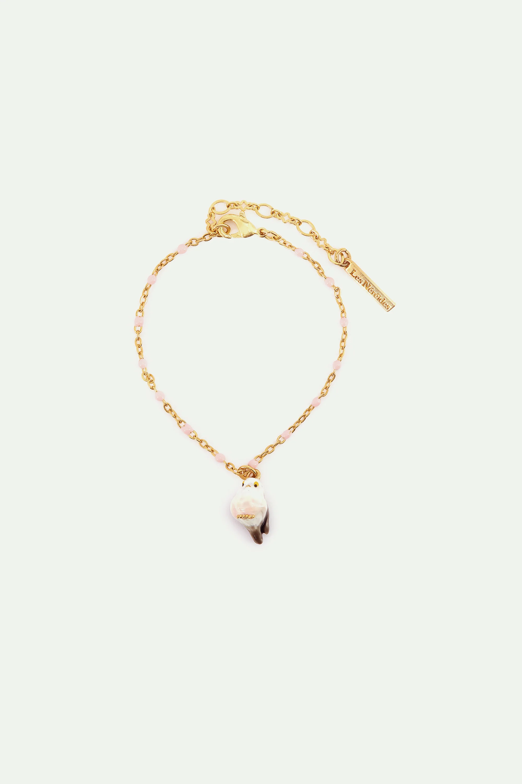 Bracelet fin Mésange blanche