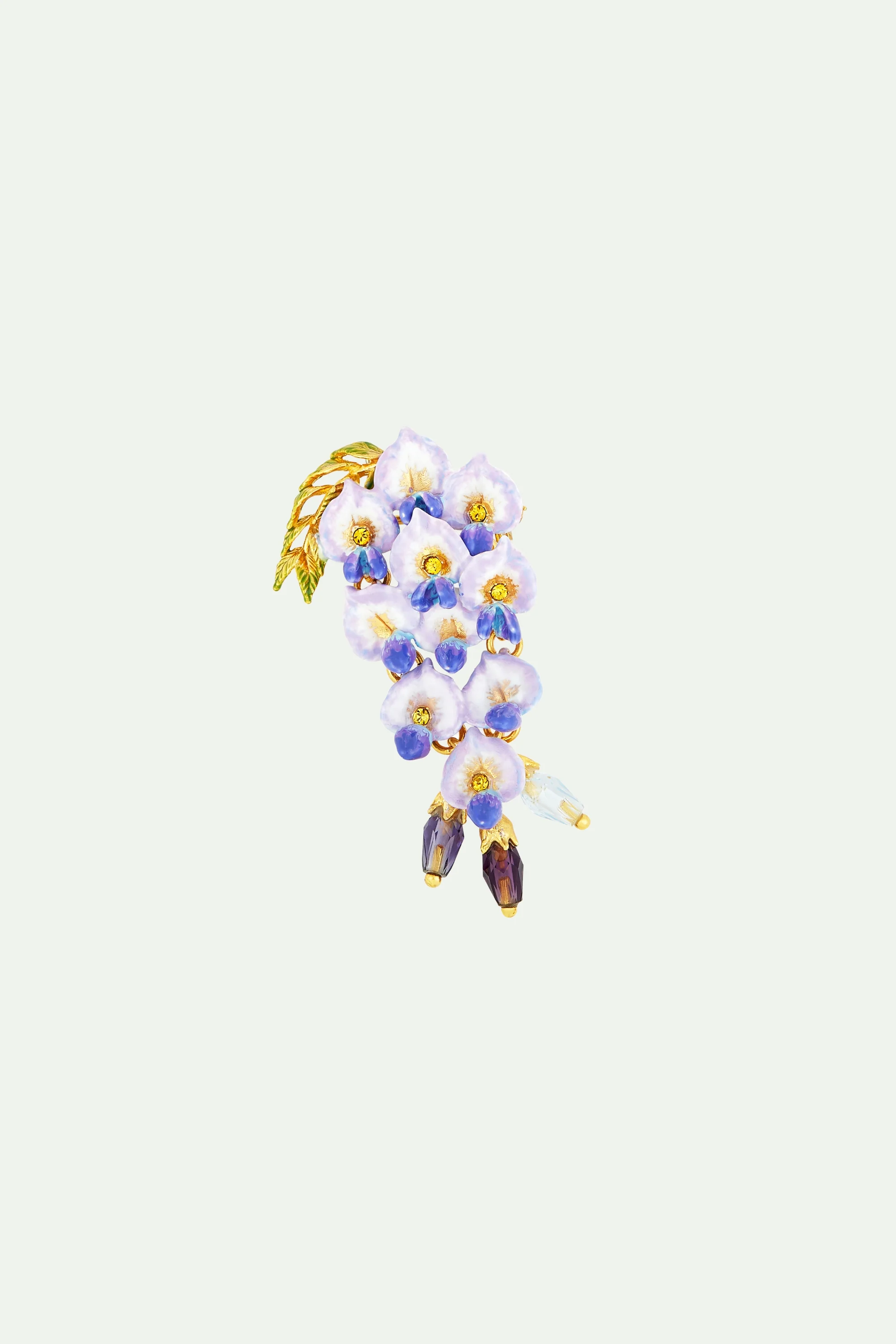 Broche fleur de glycine
