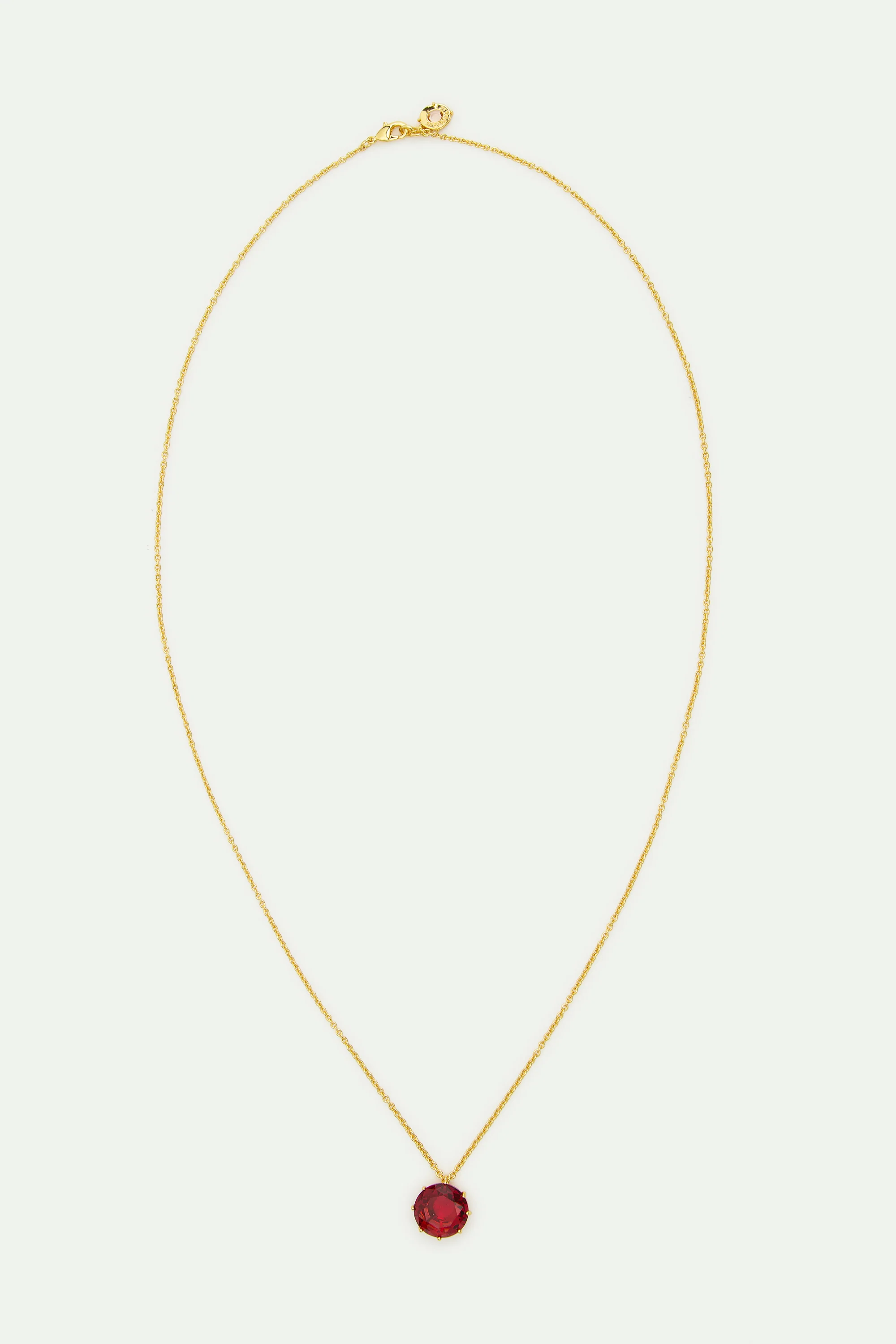 Collier fin pierre ronde Rosa Centifolia - Image 3