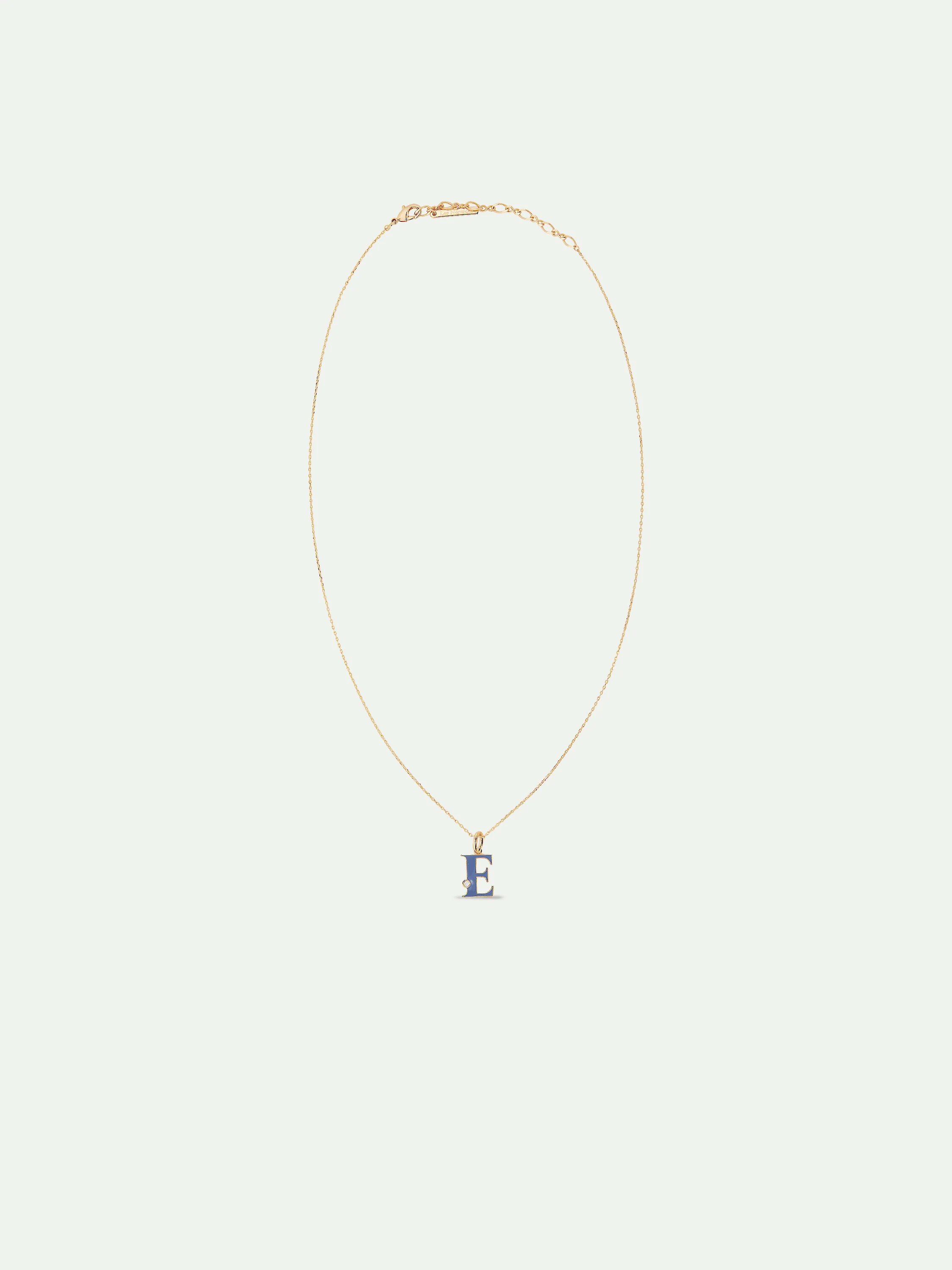 Collier pendentif lettre E - Image 3
