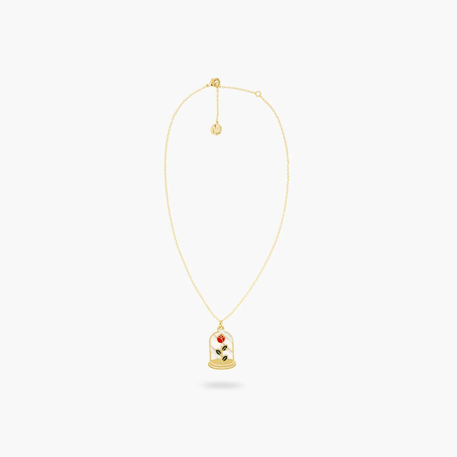 Collier pendentif rose enchantée - Image 2