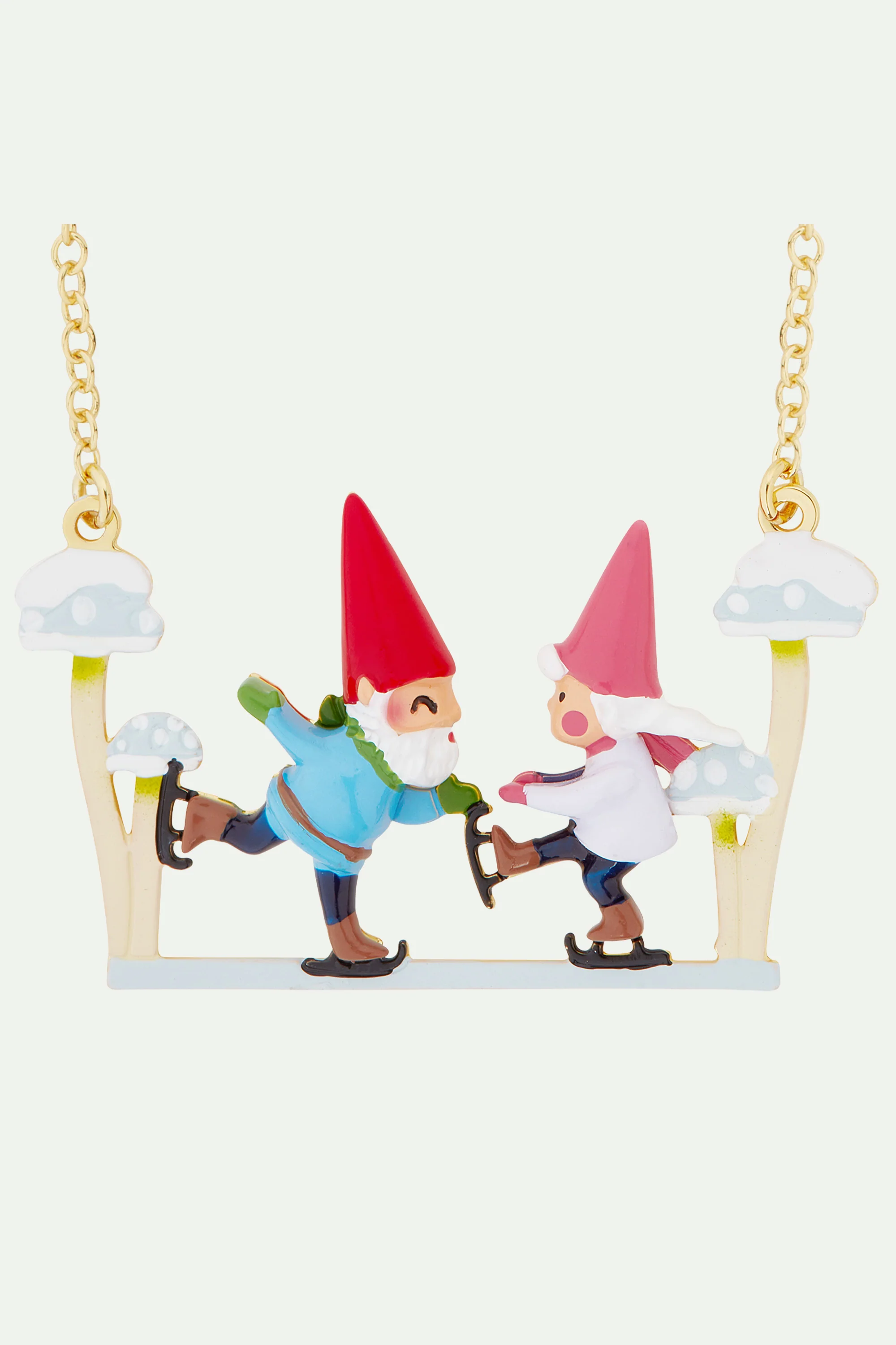 Collier plastron nains et patins à glace - Image 3