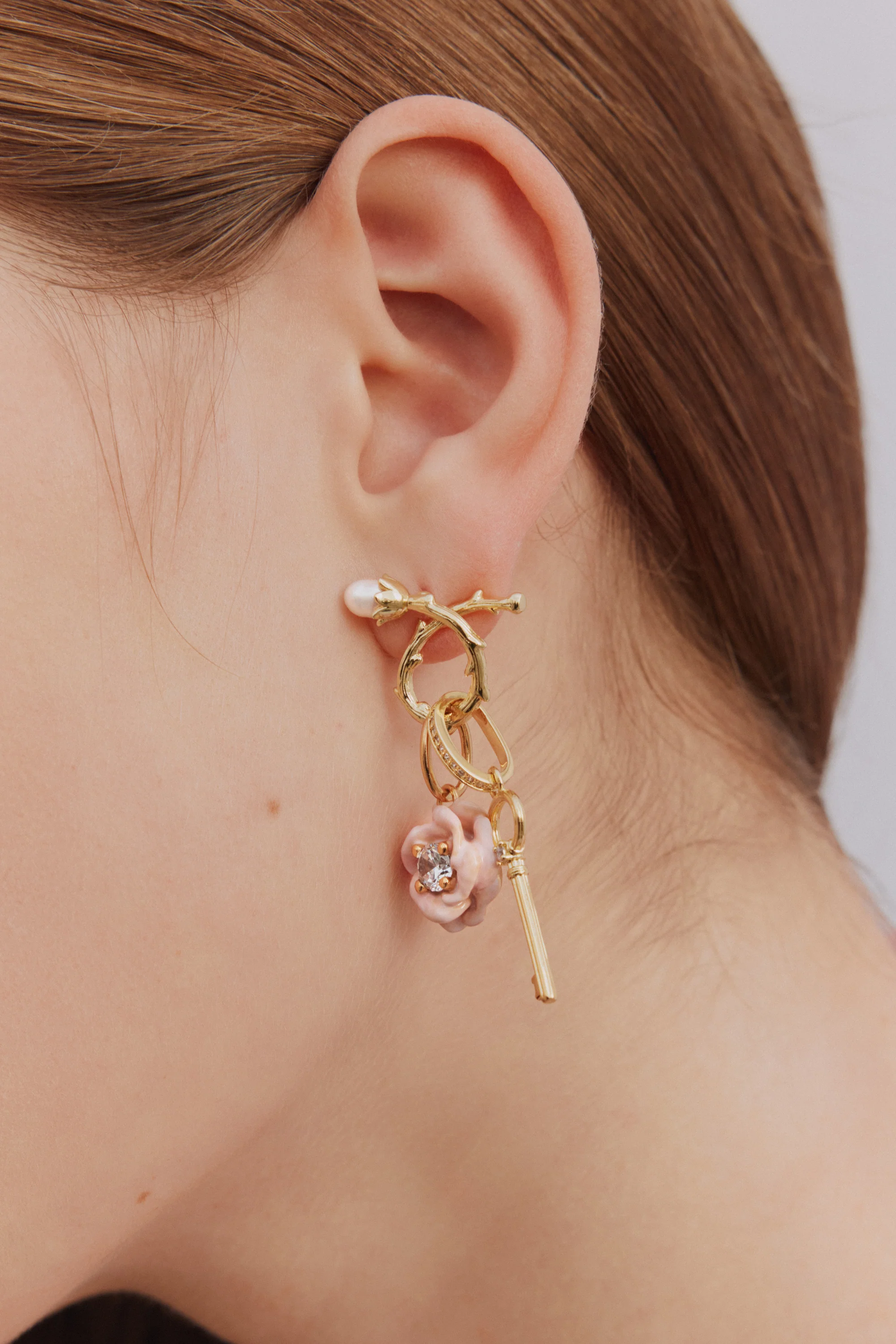 Pendentif clé dorée, Mystères et Liberté - Image 3