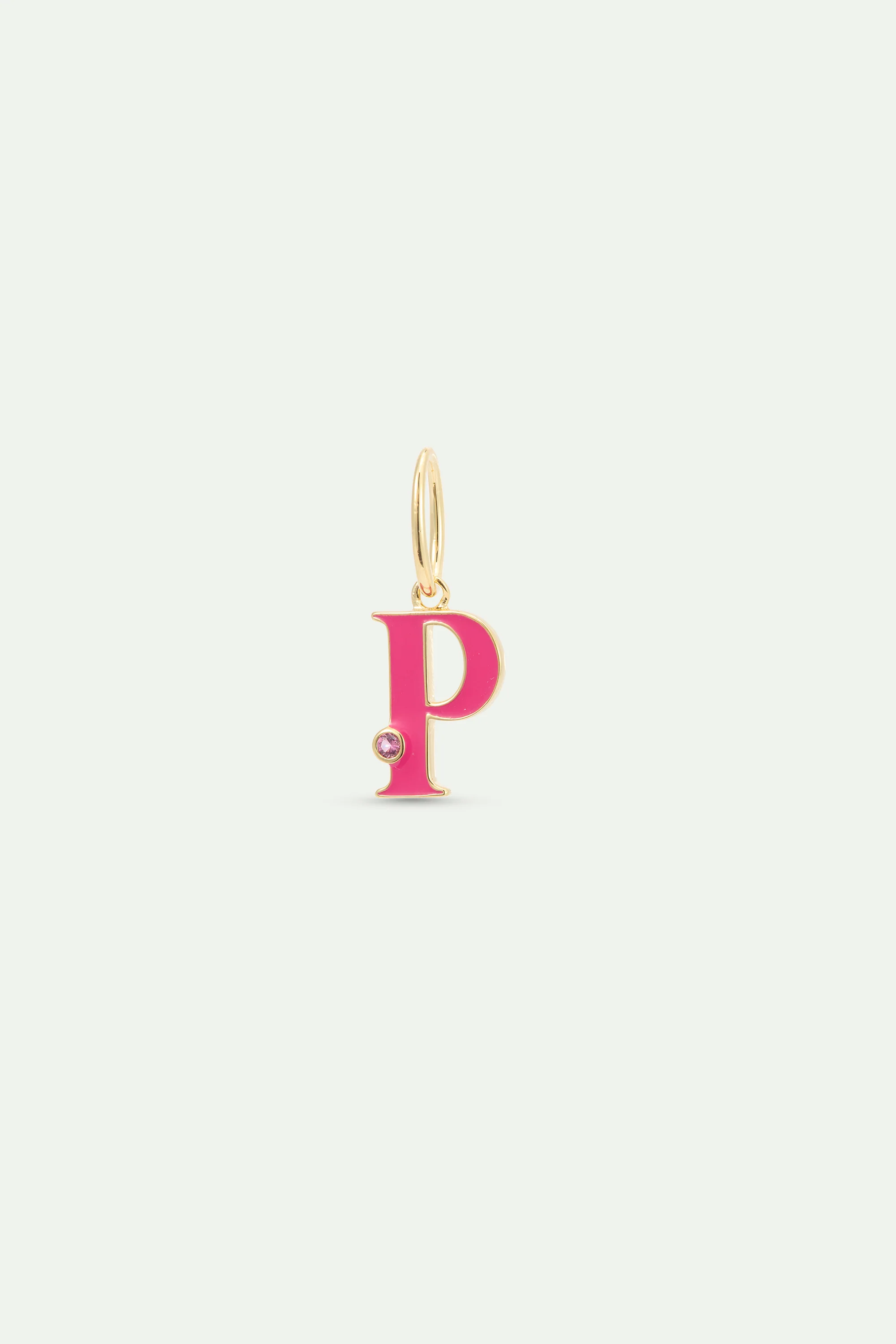 Pendentif lettre P rouge