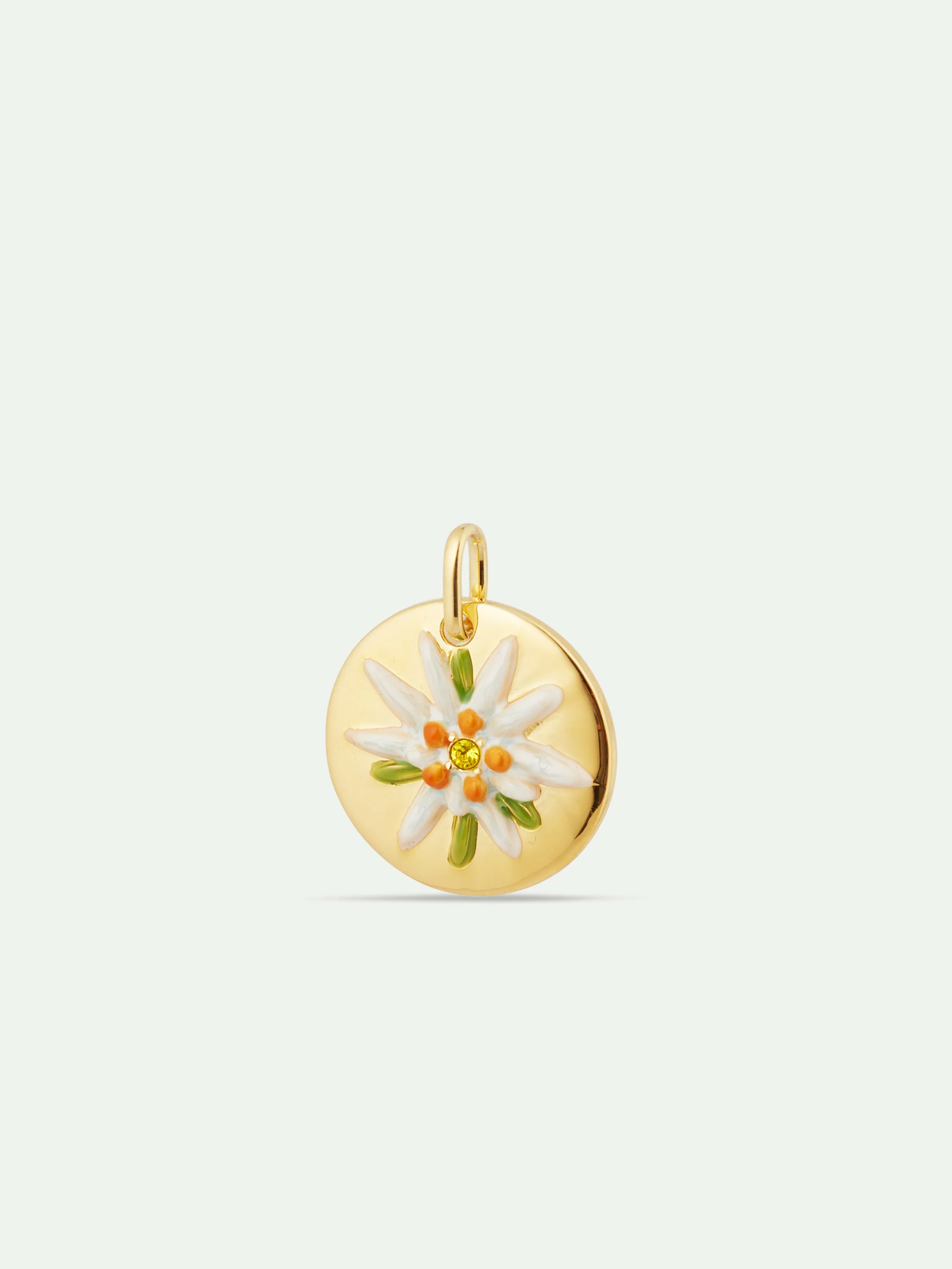 Pendentif Médaillon fleur d'Edelweiss, Pureté et Préciosité