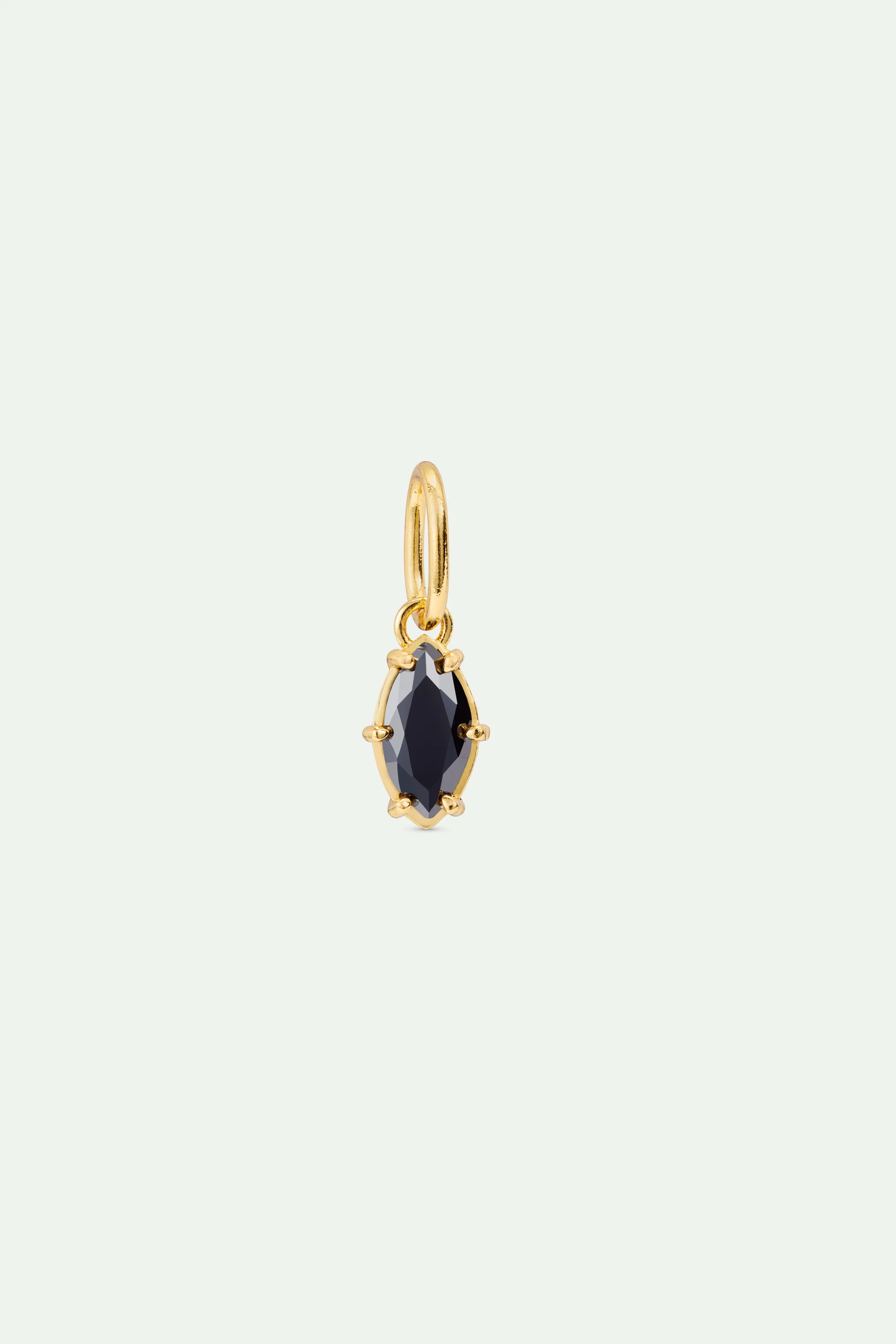 Pendentif pierre Noir Jais, équilibre et Foi - Janvier