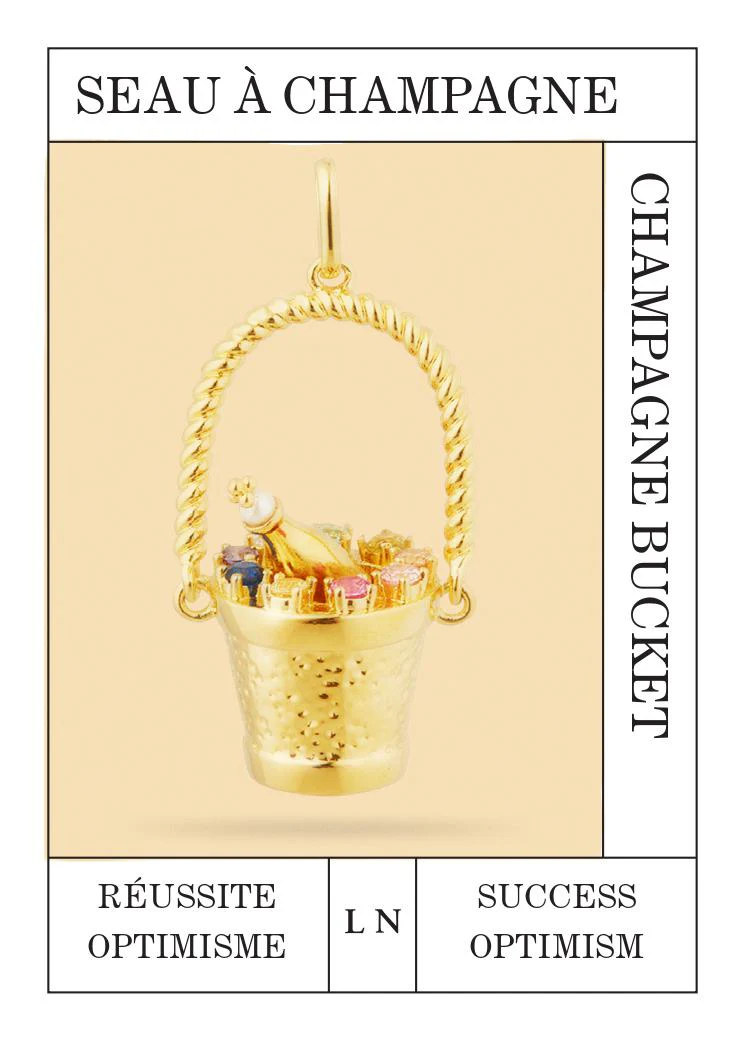 Pendentif Seau à Champagne, Réussite et Optimisme - Image 2