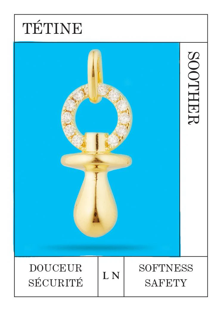 Pendentif Tétine dorée, Douceur et Sécurité - Image 2